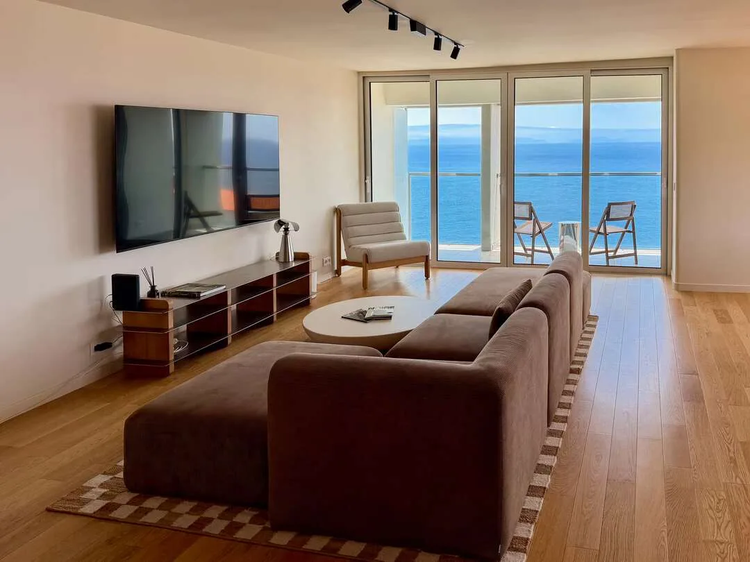 Horizon Living lounge after furnishing and styling for guests