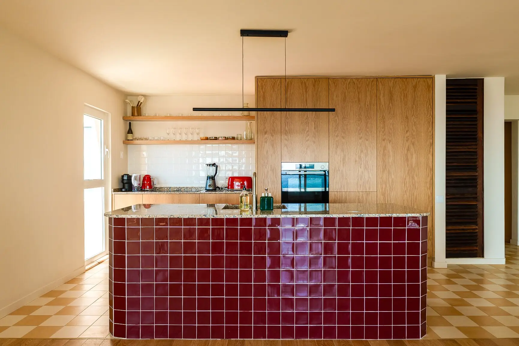 Fully equipped kitchen in a tourist rental apartment